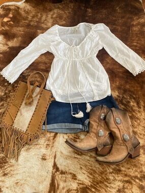 Max Studio Peasant Blouse